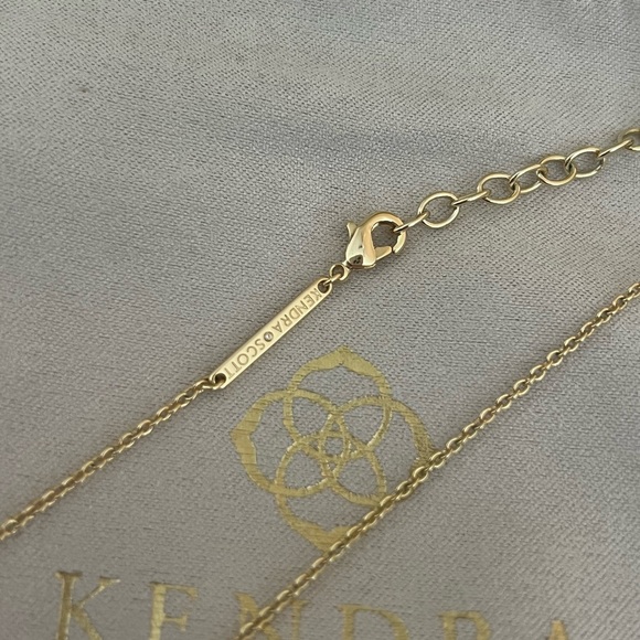 Kendra Scott Gold Necklace with Pink Heart Pendant - Picture 3 of 3